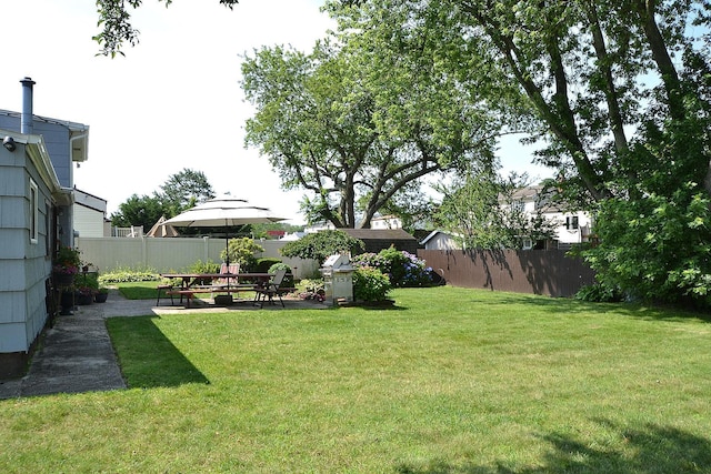 1318 Brooklyn Blvd, Bay Shore, NY 11706 - fenced backyard featuring a patio