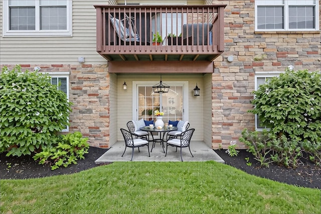 1080 Maggie Rd Unit 12-9, Newburgh, NY 12550 - view of patio / terrace with a balcony