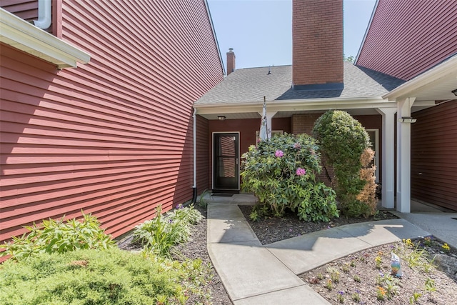 15 Candlestick Ct, Warwick, NY 10990 - doorway to property with a chimney