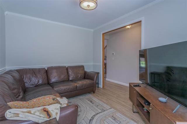 15 Candlestick Ct, Warwick, NY 10990 - living room with ornamental molding, wood finished floors, and baseboards