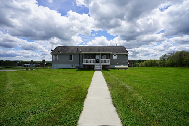 6452 State Route 52, Lake Huntington, NY 12752 - view of front facade featuring a front lawn