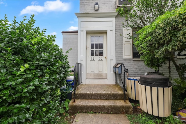 67-09 136th St Unit B, Kew Garden Hills, NY 11367 - property entrance with brick siding