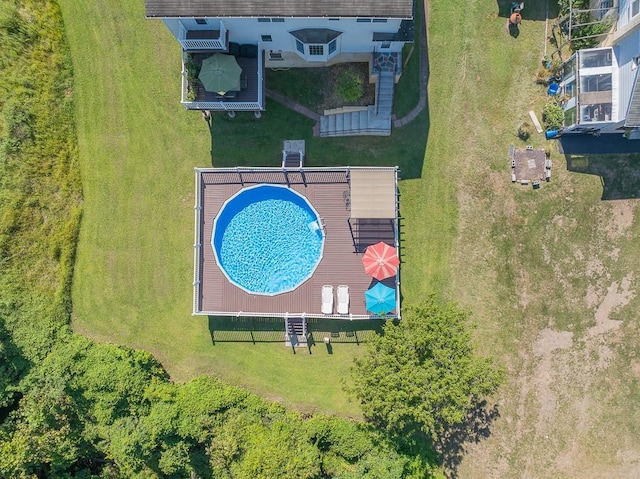 2 Joseph St, West Haverstraw, NY 10993 - aerial view of property and surrounding area with a pool area