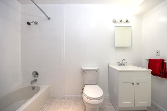 2 Joseph St, West Haverstraw, NY 10993 - bathroom with vanity, toilet,  shower combination, and baseboards
