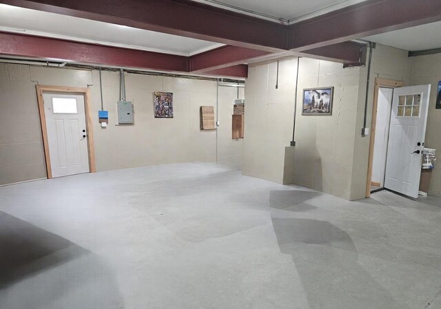 526 Hazel Dr, Woodmere, NY 11598 - garage featuring electric panel