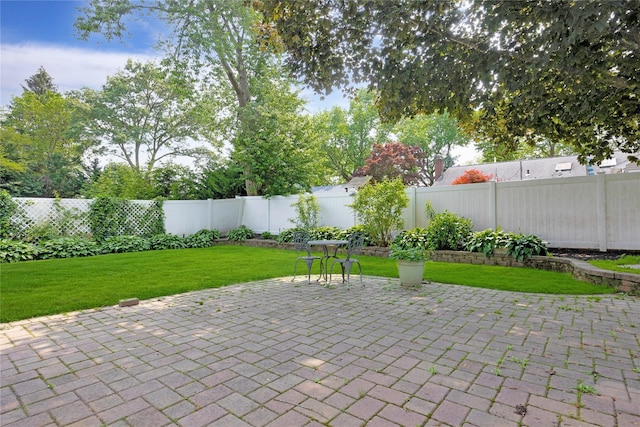 53 Wiltshire Dr, Commack, NY 11725 - fenced backyard featuring a patio area