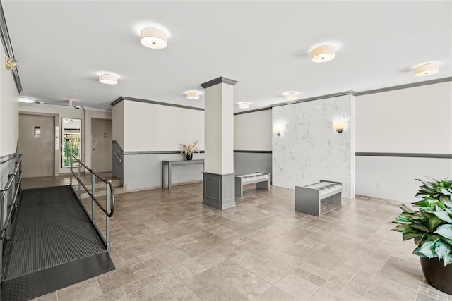 230 Garth Rd Unit 1A1, Scarsdale, NY 10583 - lobby featuring crown molding