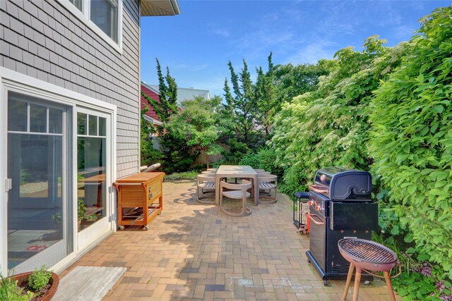 62 Woodhail St, Lido Beach, NY 11561 - view of patio / terrace with outdoor dining area and area for grilling
