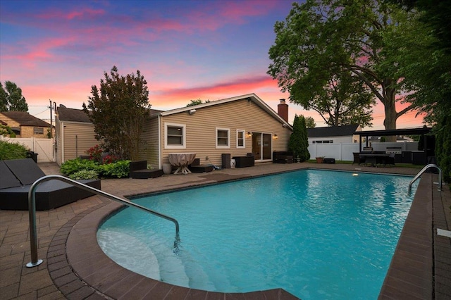 105 Shoreham Way, Merrick, NY 11566 - view of pool featuring a fenced backyard and a patio area