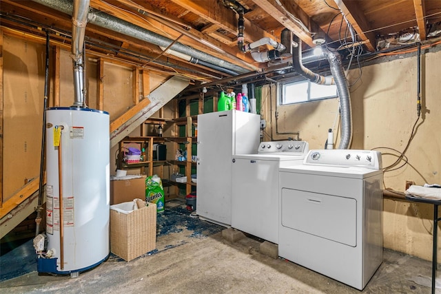 69 Wickham Dr, Warwick, NY 10990 - basement with water heater and independent washer and dryer