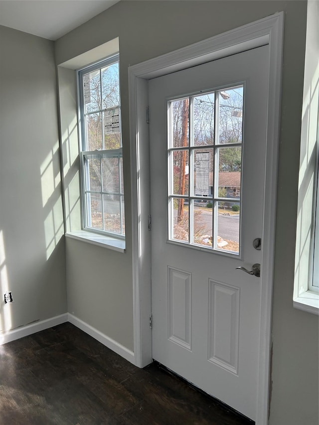 11 Fox Holw, Hillburn, NY 10931 - entryway featuring baseboards and dark wood finished floors