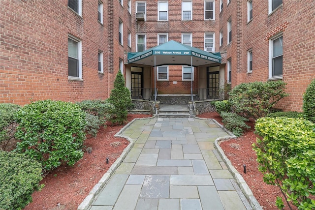 2105 Wallace Ave Unit 4A, Bronx, NY 10462 - view of exterior entry with brick siding