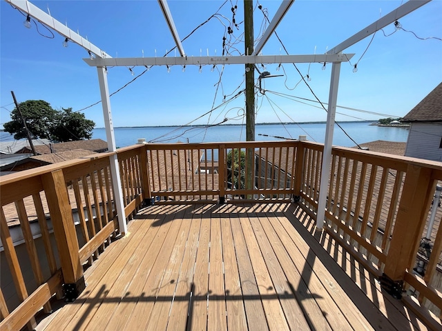 57 Pennyfield Cp, Bronx, NY 10465 - wooden terrace with a water view