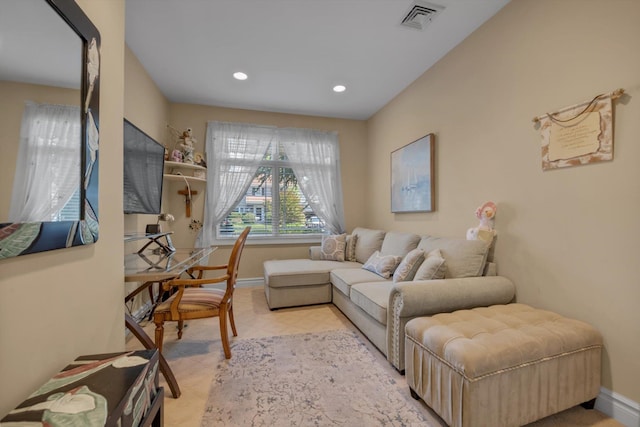 251 Wilmot Dr, Hewlett, NY 11557 - living room featuring baseboards, recessed lighting, and carpet flooring