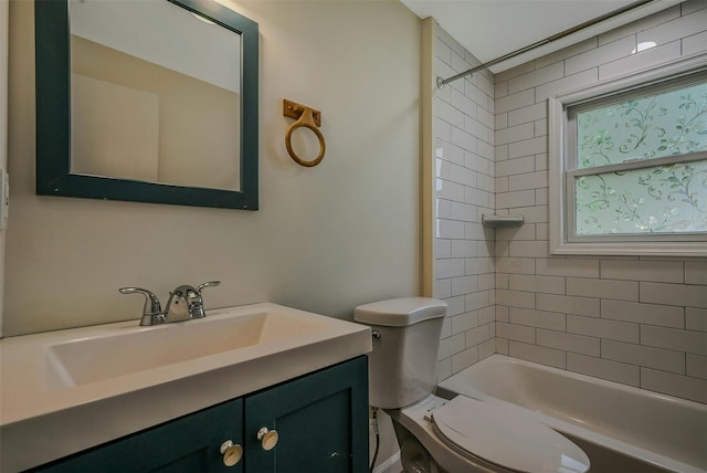506 Raynor Ave, Riverhead, NY 11901 - full bath featuring vanity, toilet, and shower / washtub combination