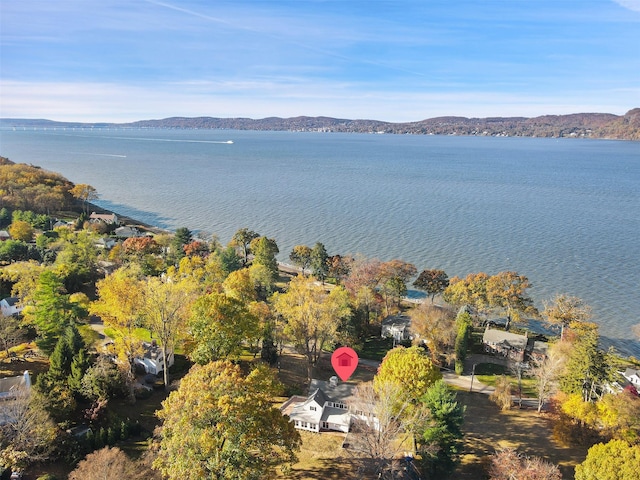 205 River Rd, Briarcliff Manor, NY 10510 - aerial overview of property's location with a water and mountain view