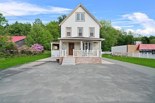 31 Forestburgh Rd, Monticello, NY 12701 - view of front of property featuring a porch and stone siding
