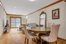 12-08 Robin Ln Unit 11-L, Bayside, NY 11360 - dining room with wood finished floors and crown molding