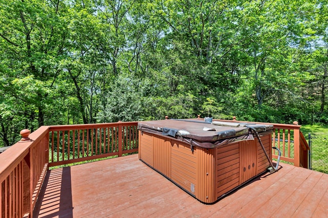 65 Oxford Springs Rd, Chester, NY 10918 - wooden terrace with a hot tub