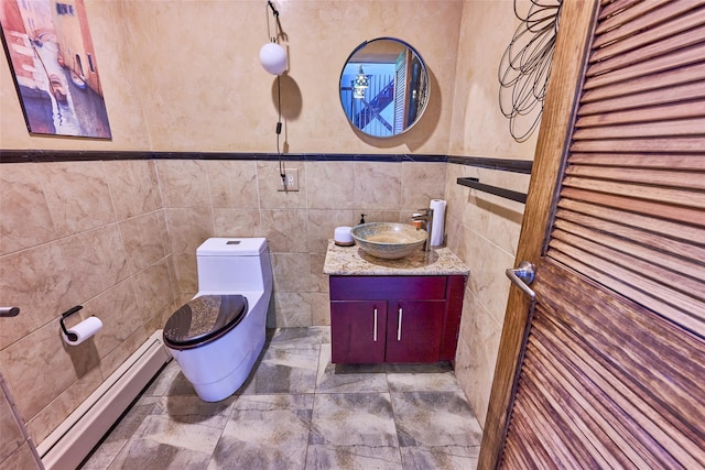 99 Dietz Rd, Jeffersonville, NY 12748 - bathroom featuring a baseboard heating unit and vanity