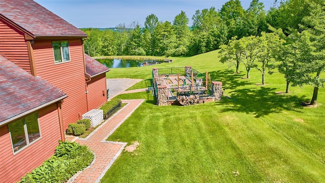 99 Dietz Rd, Jeffersonville, NY 12748 - view of grassy yard featuring a water view