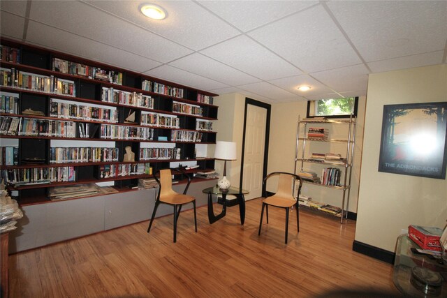 99 Dietz Rd, Jeffersonville, NY 12748 - sitting room with wood finished floors and a paneled ceiling