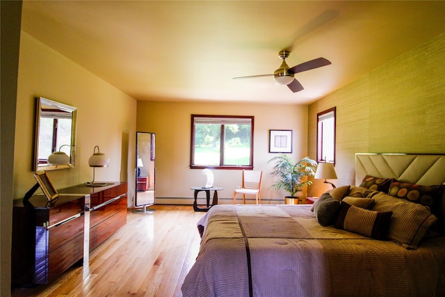 99 Dietz Rd, Jeffersonville, NY 12748 - bedroom featuring light wood-style floors and a ceiling fan