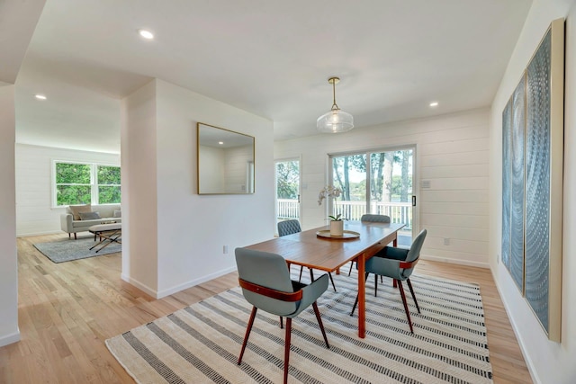 2000 Beebe Dr, Cutchogue, NY 11935 - dining room featuring light wood finished floors and recessed lighting