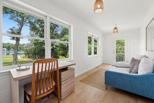 2000 Beebe Dr, Cutchogue, NY 11935 - office featuring light wood-style flooring and baseboards