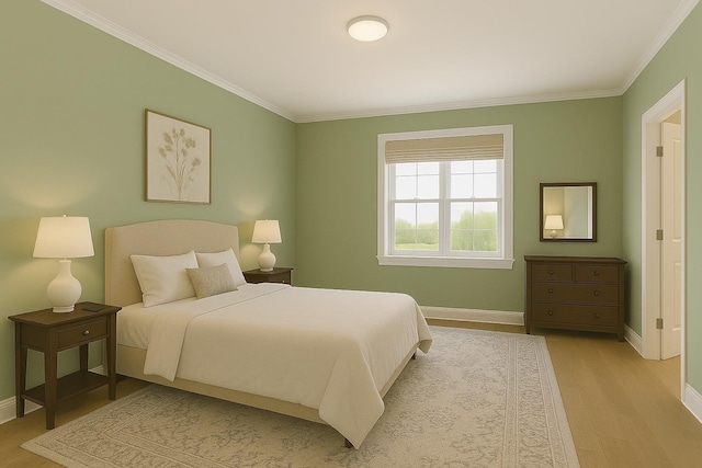 8 Newburgh Rd, Patterson, NY 12563 - bedroom with crown molding, light wood-style flooring, and baseboards