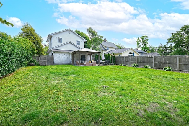 46 Gilbert St, Northport, NY 11768 - view of yard featuring a gazebo, an outdoor hangout area, and a patio