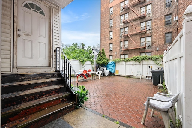 41-20 Elbertson St, Elmhurst, NY 11373 - view of patio / terrace with entry steps