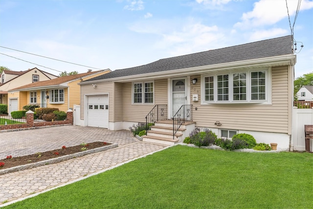 226 Mile Square Rd, Yonkers, NY 10701 - single story home featuring a garage and decorative driveway
