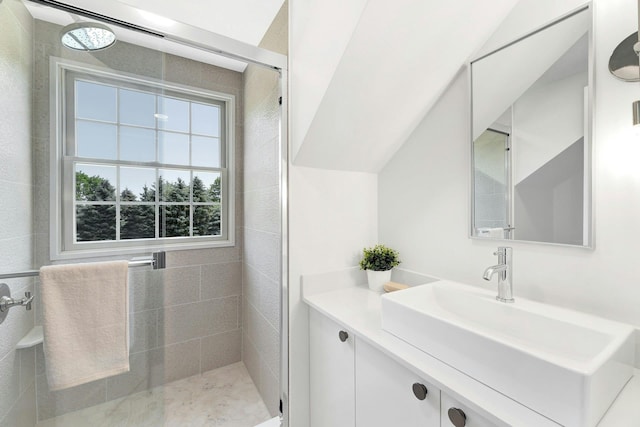 2850 Reeve Rd, Mattituck, NY 11952 - full bathroom featuring vanity and a shower stall