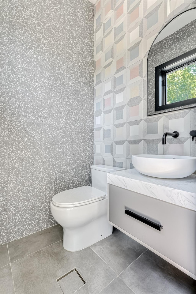 21 Dale Rd, Monsey, NY 10952 - bathroom with tile patterned flooring, vanity, and toilet