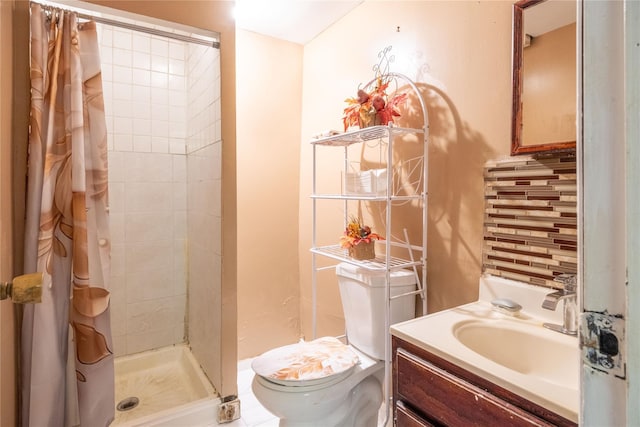 786 N Broadway, Yonkers, NY 10701 - bathroom featuring toilet, a shower stall, and vanity