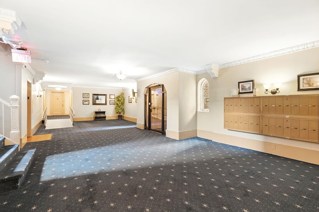 312 Main St Unit 4F, White Plains, NY 10601 - common area with ornamental molding