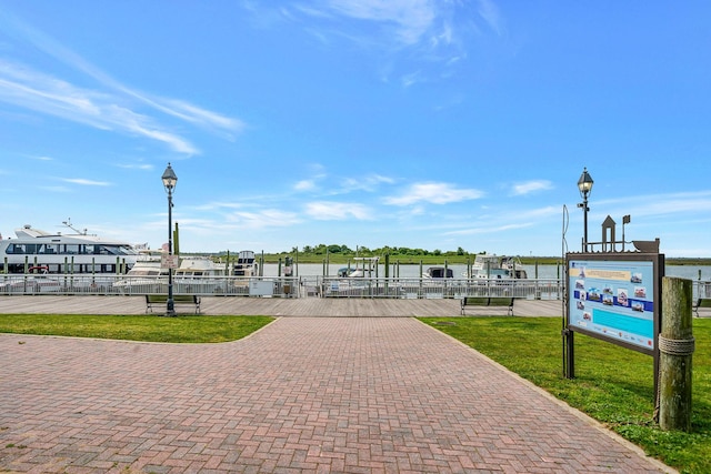 725 Miller Ave Unit 134, Freeport, NY 11520 - view of property's community with a boat dock and boat lift