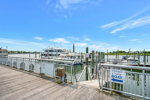 725 Miller Ave Unit 134, Freeport, NY 11520 - dock area with a water view and boat lift