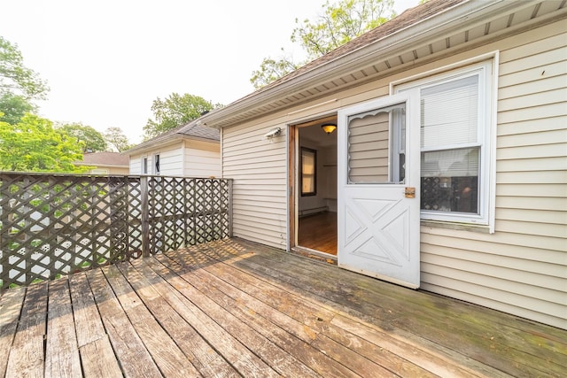 124-01 9th Ave, College Point, NY 11356 - deck featuring baseboard heating