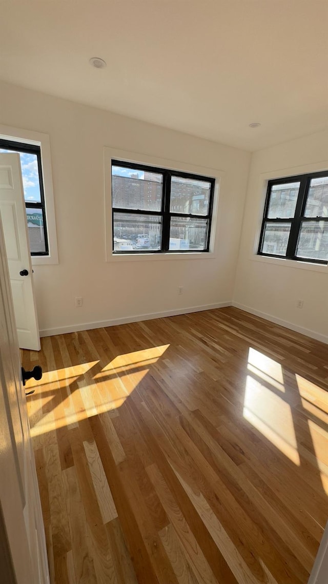 32 Radde Pl, Brooklyn, NY 11233 - spare room with wood finished floors and baseboards
