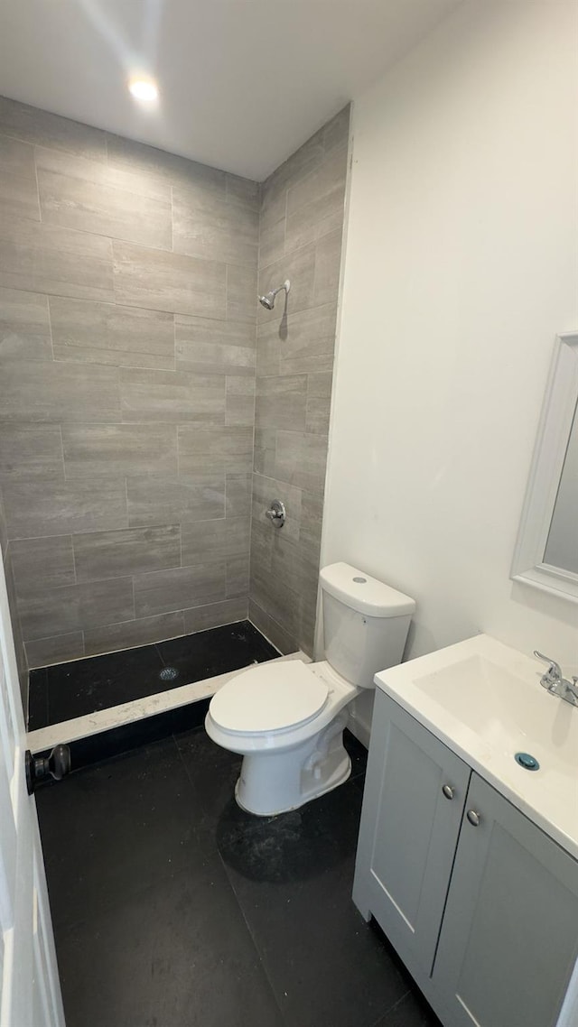 32 Radde Pl, Brooklyn, NY 11233 - bathroom with vanity and a tile shower