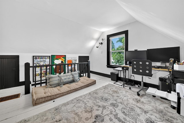 235 Ringgold St, Peekskill, NY 10566 - home office with lofted ceiling and wood finished floors