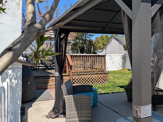 3403 Bay Front Dr, Baldwin, NY 11510 - view of patio / terrace with a wooden deck