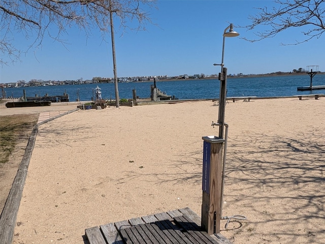 3403 Bay Front Dr, Baldwin, NY 11510 - water view featuring a boat dock
