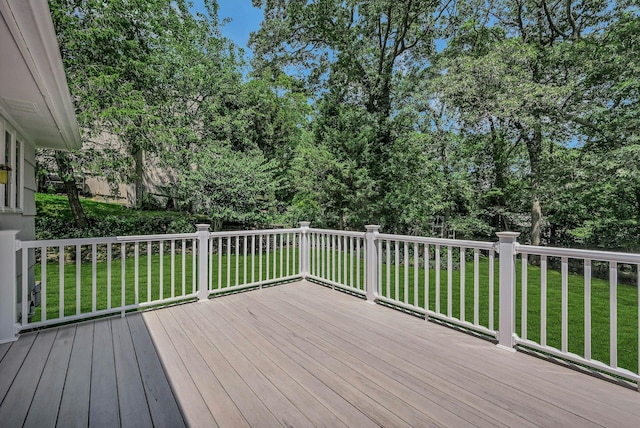 39 Dartmouth Rd, Shoreham, NY 11786 - wooden terrace featuring a lawn and view of scattered trees