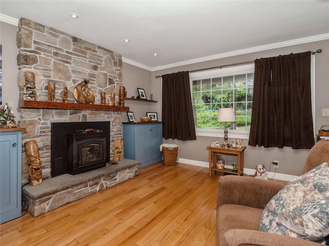 1760 Rte 199, Stanfordville, NY 12581 - living area with ornamental molding, baseboards, and wood finished floors