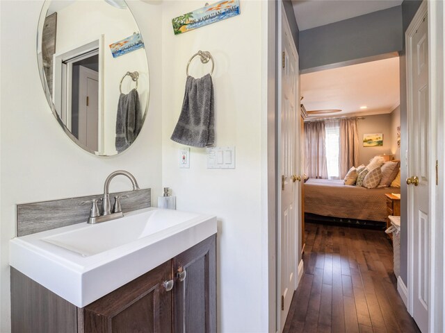 1760 Rte 199, Stanfordville, NY 12581 - ensuite bathroom featuring vanity and hardwood / wood-style floors