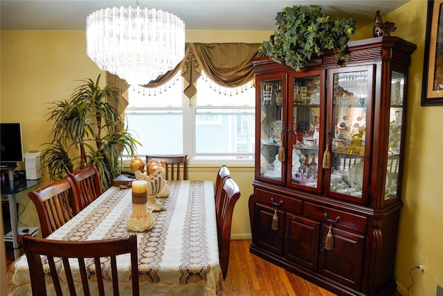 188 N Middletown Rd, Nanuet, NY 10954 - dining space with wood finished floors and a chandelier