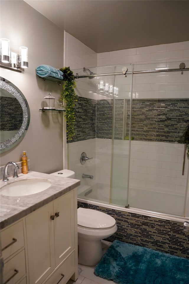 188 N Middletown Rd, Nanuet, NY 10954 - full bath featuring vanity, tiled shower / bath combo, and toilet